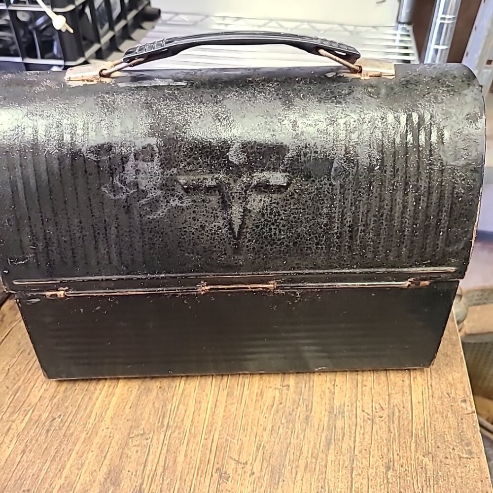 Vintage Lunchbox Thermos Black